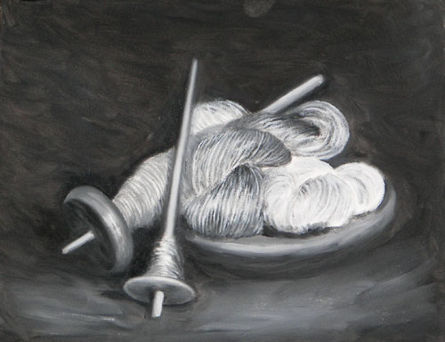 Spinning, Oils, 8x10, 2007.
